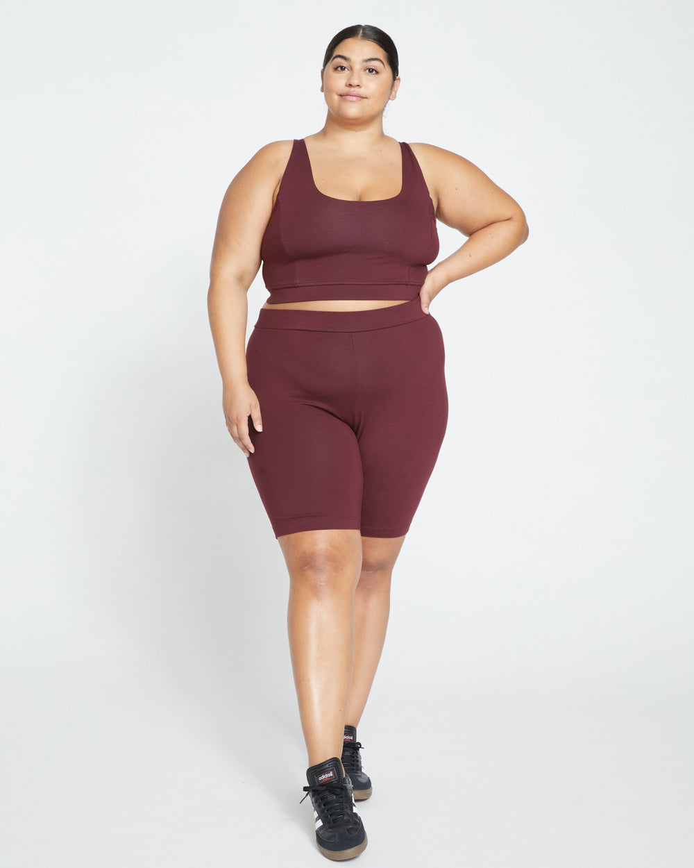 Roya Bike Shorts - Black Cherry