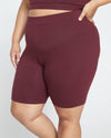 Roya Bike Shorts - Black Cherry