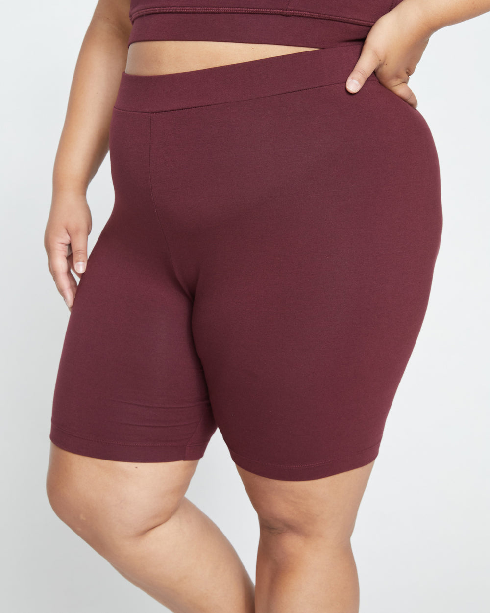Roya Bike Shorts - Black Cherry
