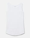 Loire Ribbed Tank - White