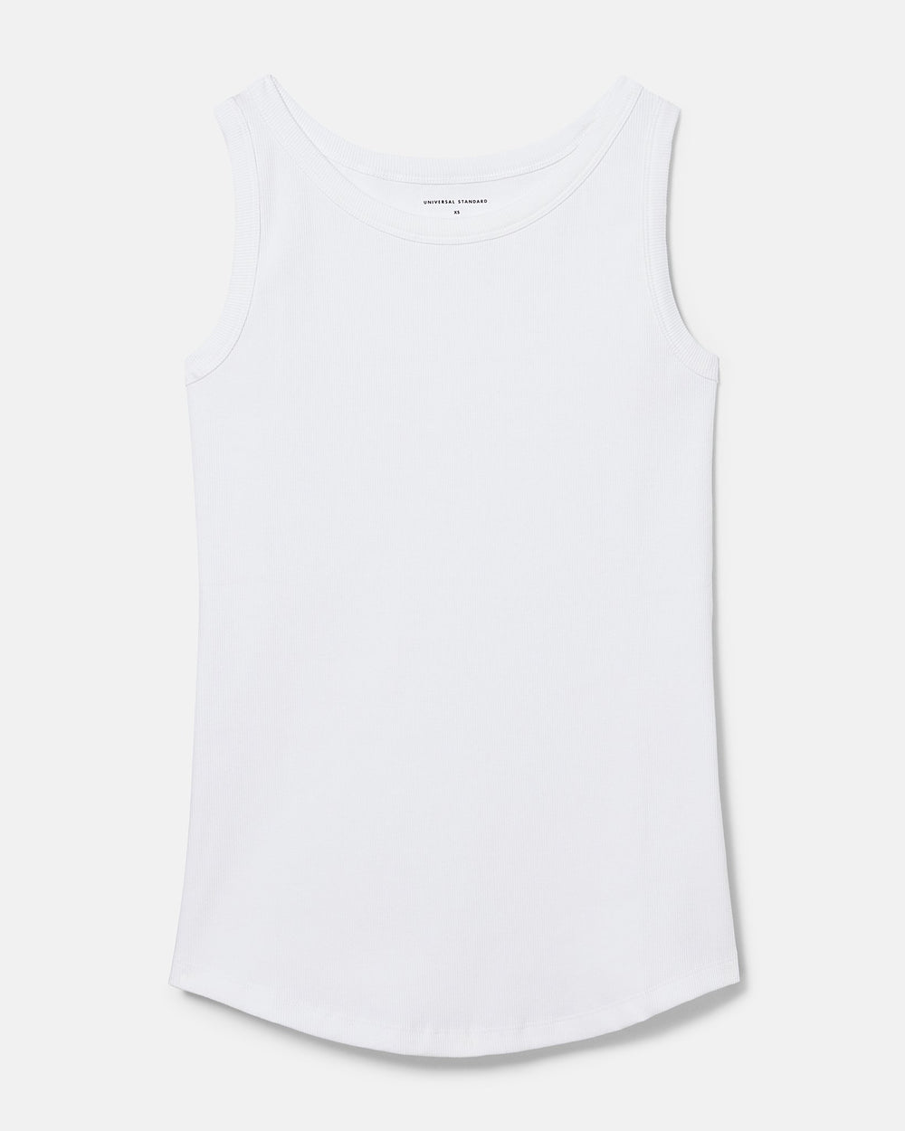 Loire Ribbed Tank - White