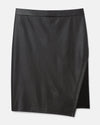 Petite Mosman Leatherette Skirt - Black