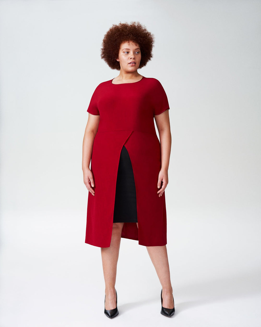 Adda Tunic - Red Dahlia