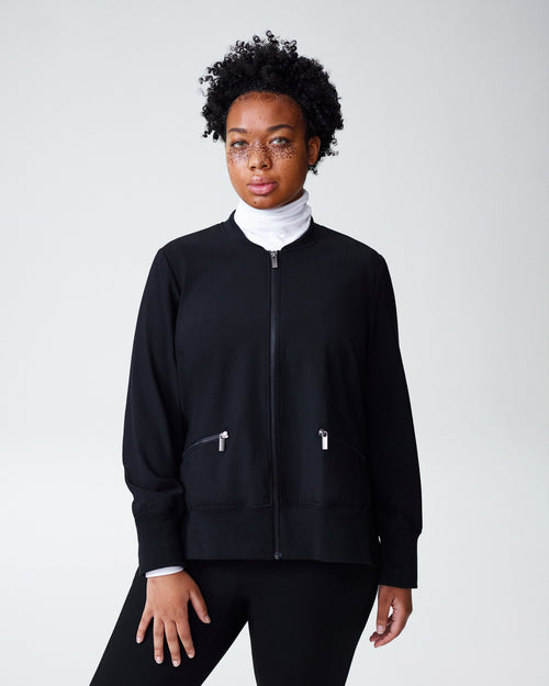 Barra Suiting Bomber - Black