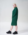 Bree Sweatshirt Dress - Kelly Green