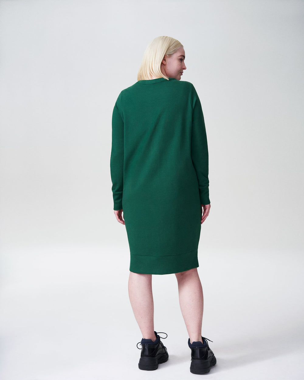 Bree Sweatshirt Dress - Kelly Green
