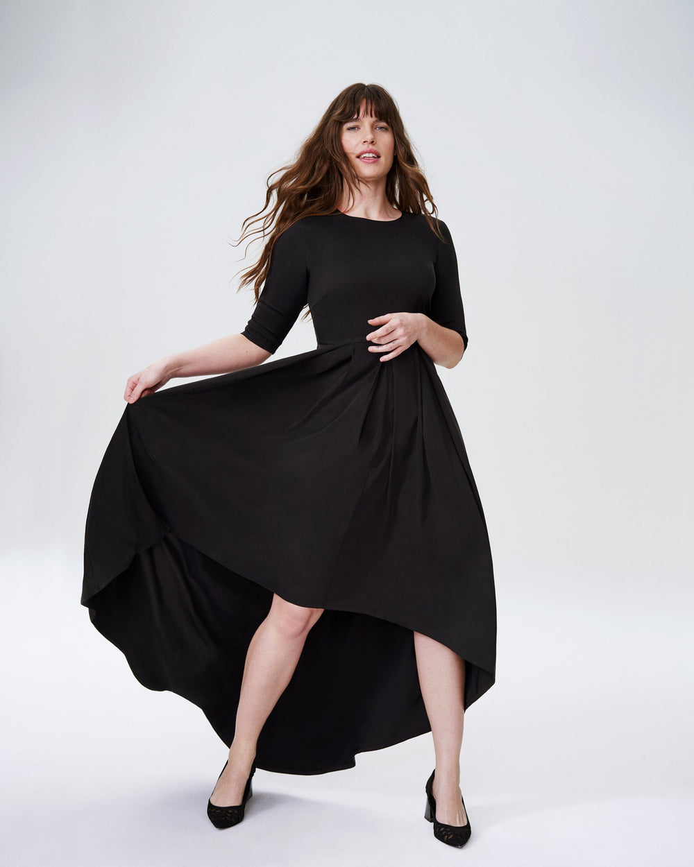 Maya Hi Low Dress - Black