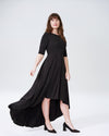 Maya Hi Low Dress - Black