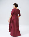 Maya Hi Low Dress - Merlot