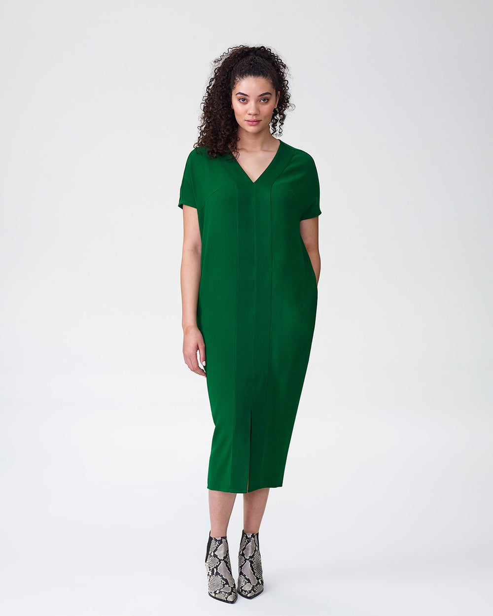 Crosby Caftan Dress - Kelly Green