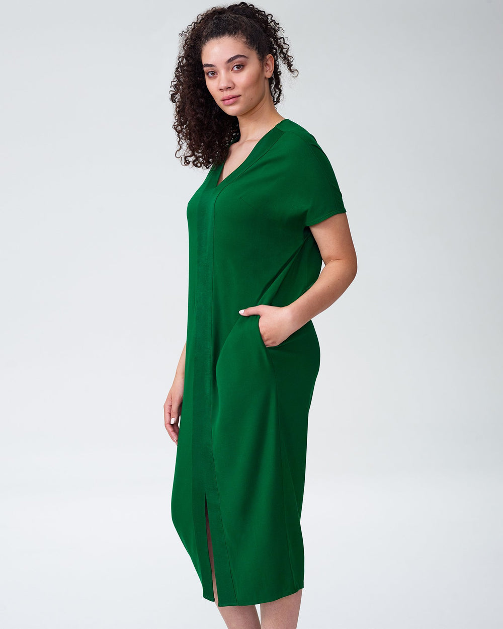 Crosby Caftan Dress - Kelly Green