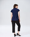 Cambria Luxe Twill Top - Navy
