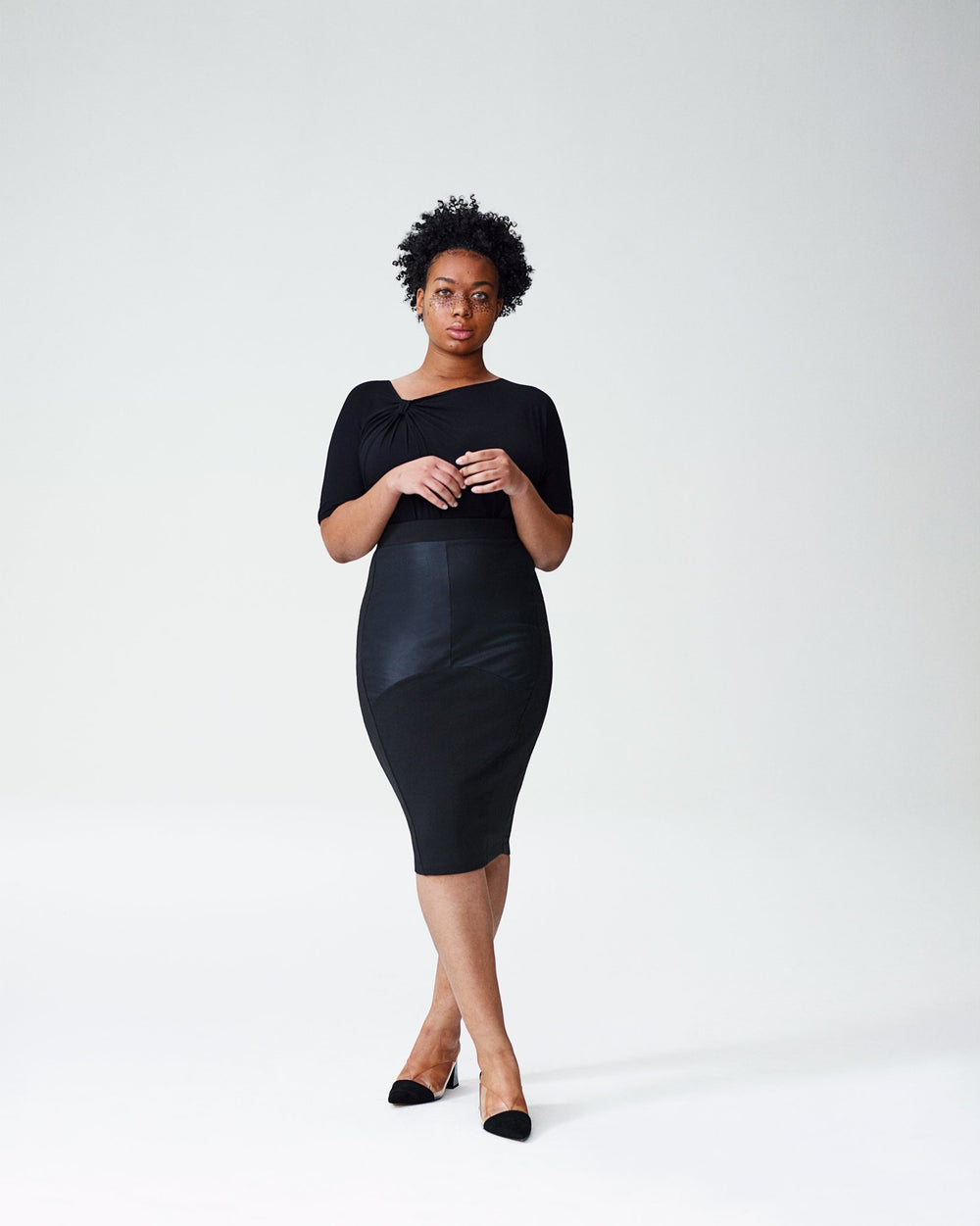 Carver Panel Skirt - Black