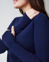 Dukono Thumbhole Sweater - Navy