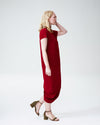 Crepe Augusta Geneva Dress - Red Dahlia