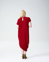Crepe Augusta Geneva Dress - Red Dahlia