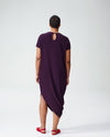 Crepe Augusta Geneva Dress - Aubergine