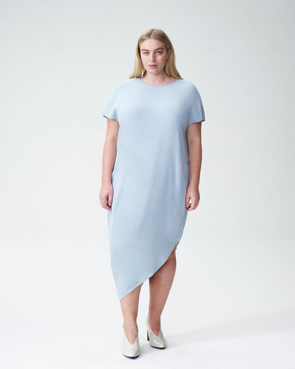 Crepe Augusta Geneva Dress - Powder Blue