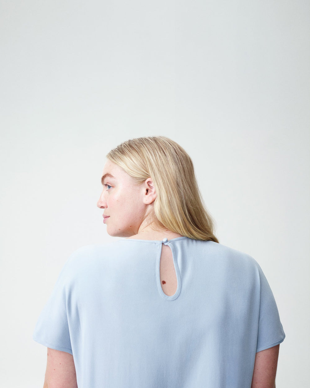 Crepe Augusta Geneva Dress - Powder Blue