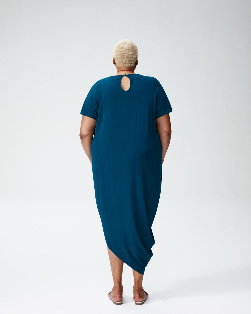 Crepe Augusta Geneva Dress - Teal