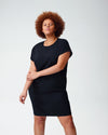 Isabelle Luxe Twill Sheath Dress - Black Image Thumbnmail #1