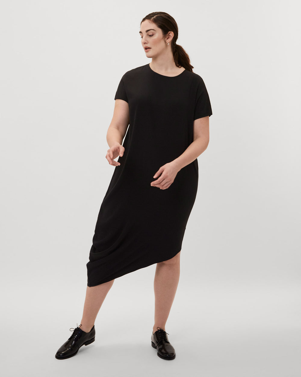 Crepe Augusta Geneva Dress - Black