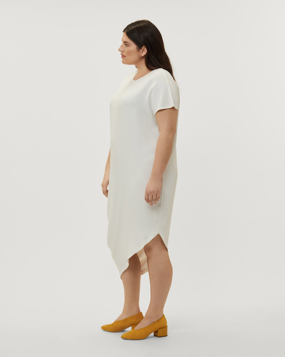Crepe Augusta Geneva Dress - White