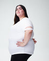 Cutaway Sleeve Tee - White Image Thumbnmail #2