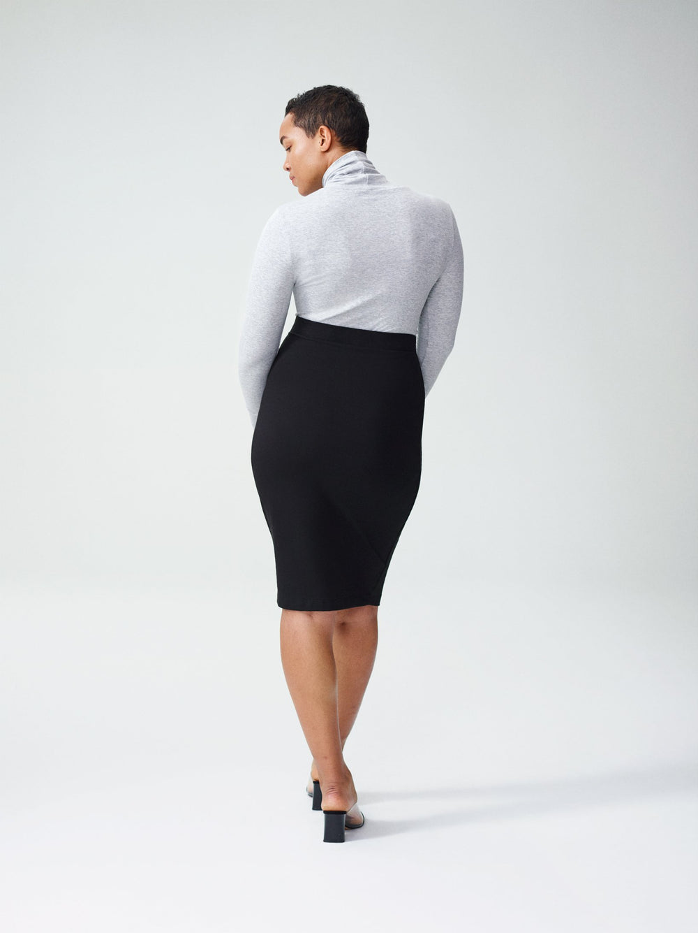 Danube Heavyweight Jersey Skirt - Black
