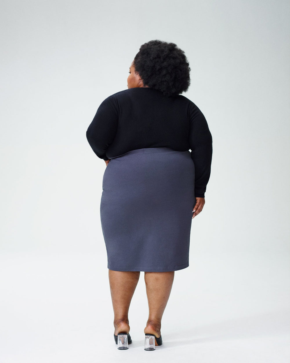 Danube Heavyweight Jersey Skirt - Slate