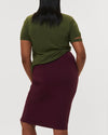 Danube Jersey Skirt - Eggplant