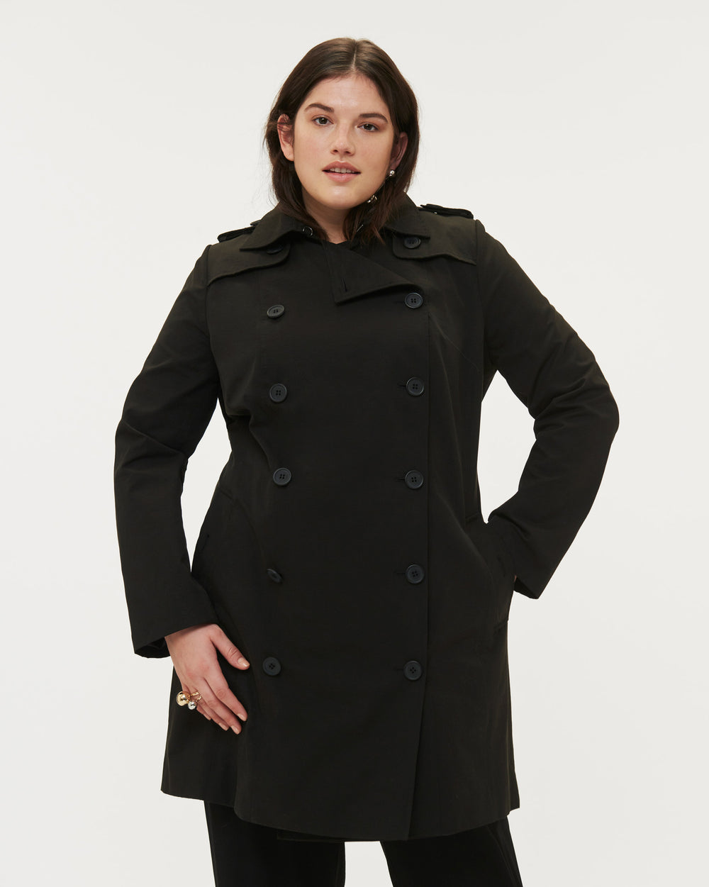 Derjon Trench Coat - Black