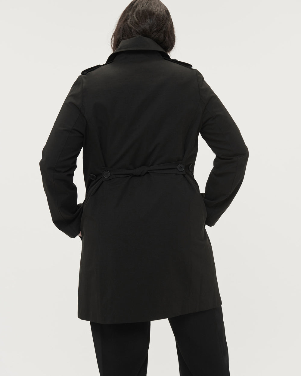 Derjon Trench Coat - Black