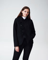 Tambora Short Lapel Coat - Black