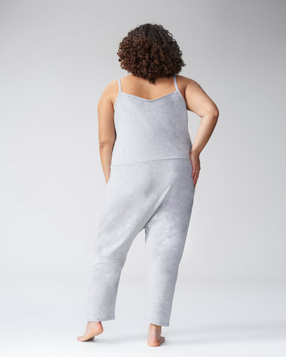 Jackson Sleeveless Jumpsuit - Heather Grey