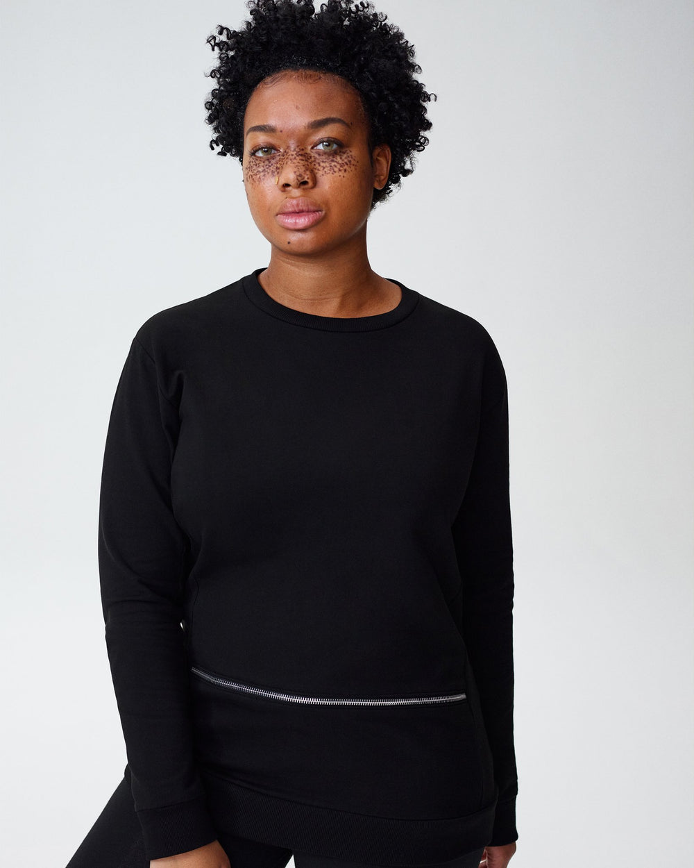 Equator Zip Pullover - Black