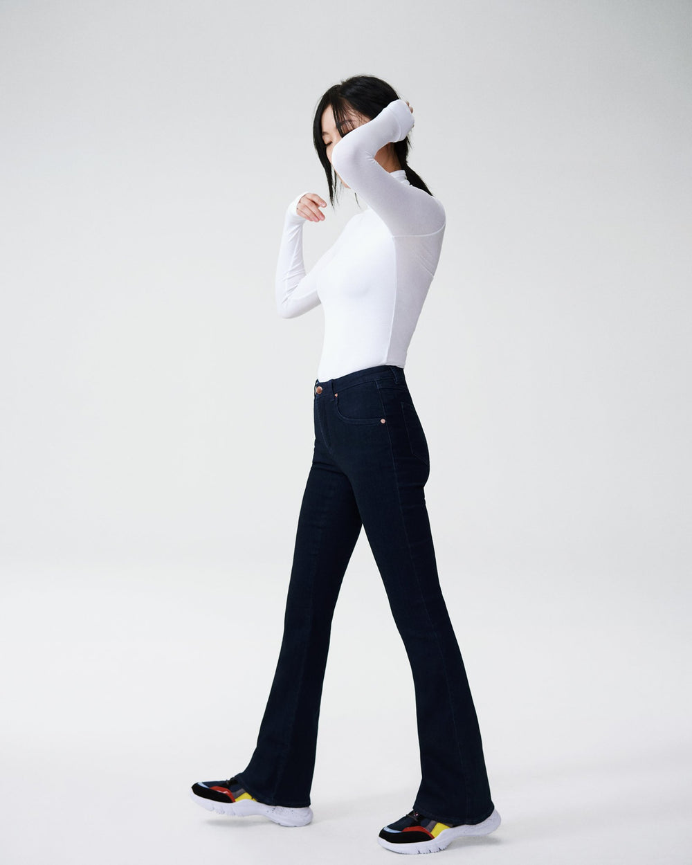 Sava High Rise Flare Jeans - Dark Indigo