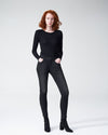 Foundation Long Sleeve Crew Neck Tee - Black