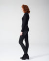 Foundation Long Sleeve Crew Neck Tee - Black
