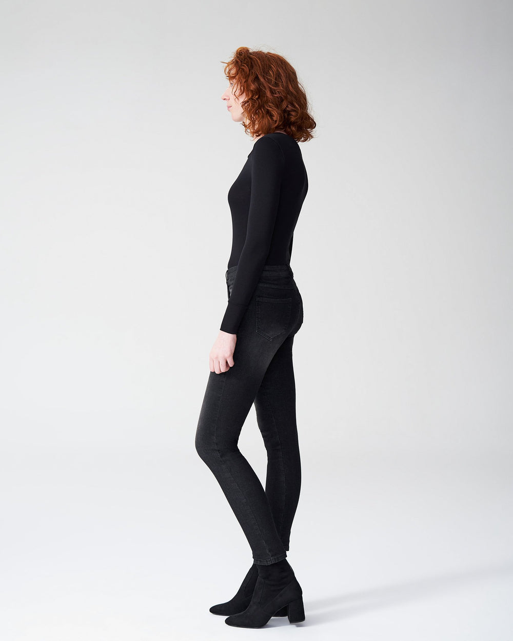 Foundation Long Sleeve Crew Neck Tee - Black