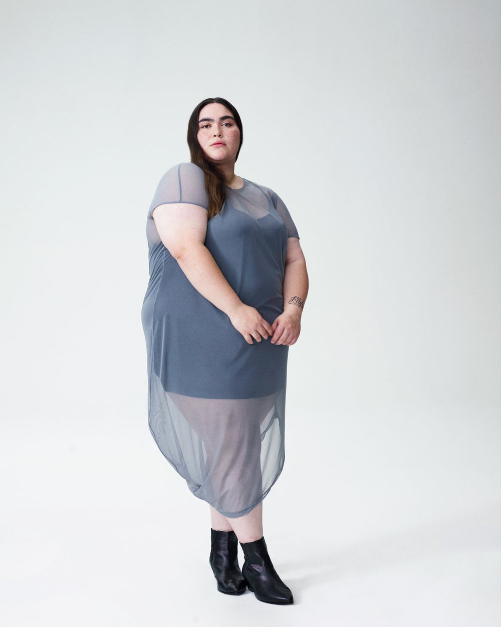 Geneva Fog Dress - Slate