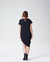Cupro Geneva Tunic Dress - Black