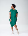 Cupro Geneva Tunic Dress - Kelly Green