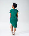 Cupro Geneva Tunic Dress - Kelly Green