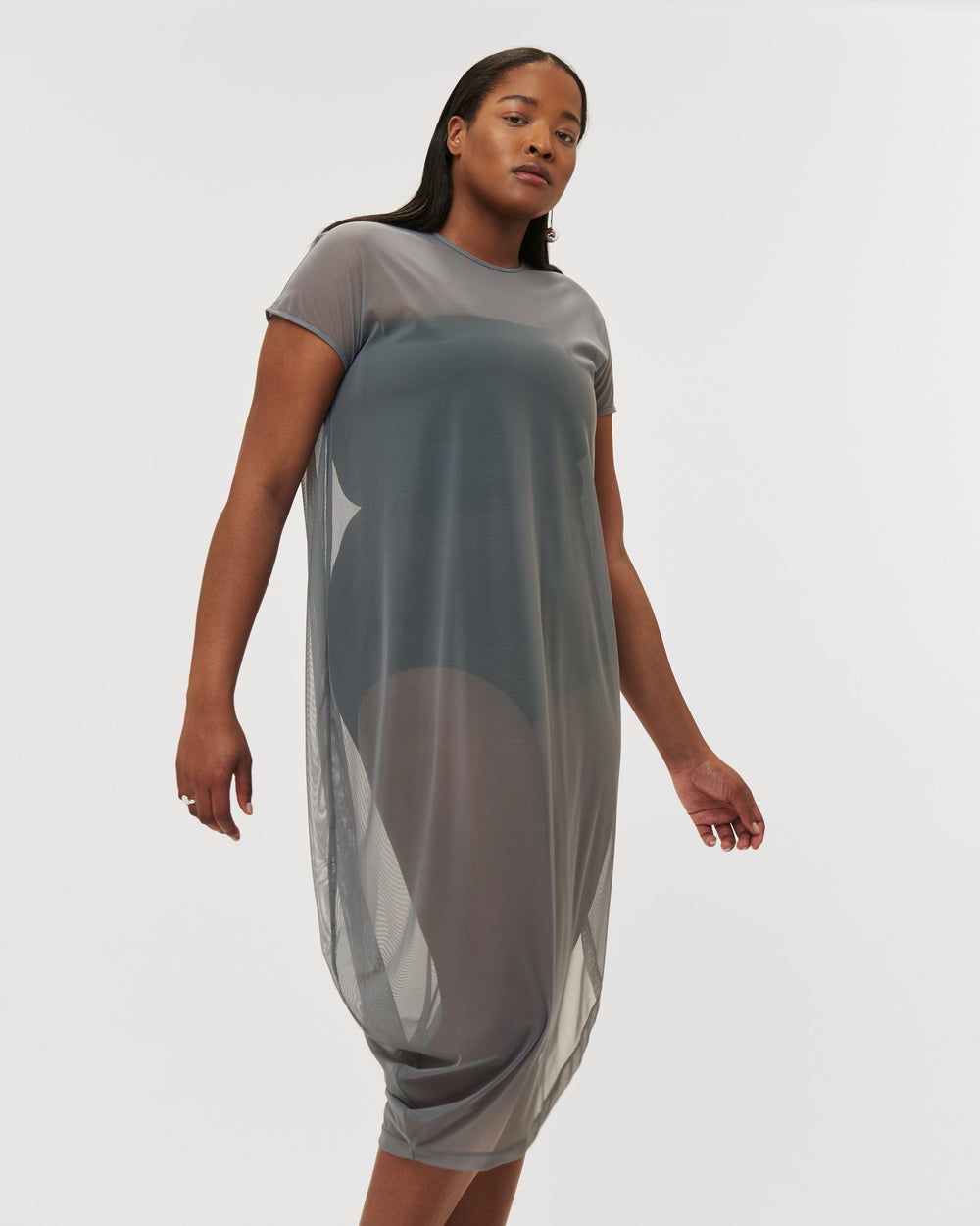 Geneva Fog Dress - Slate