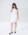 Isabelle Luxe Twill Sheath Dress - Dove Grey