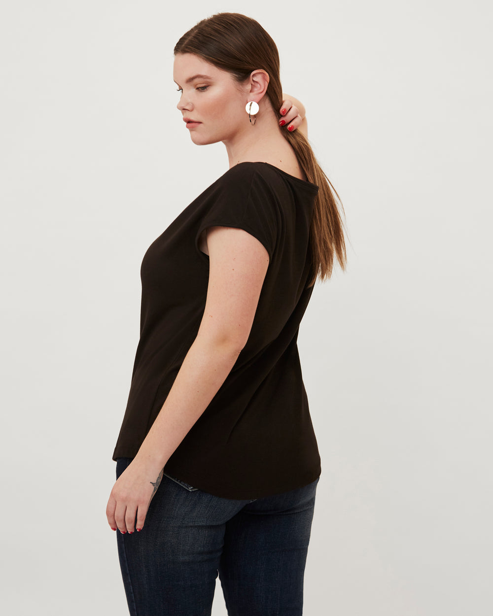 Jersey Knot Top - Black