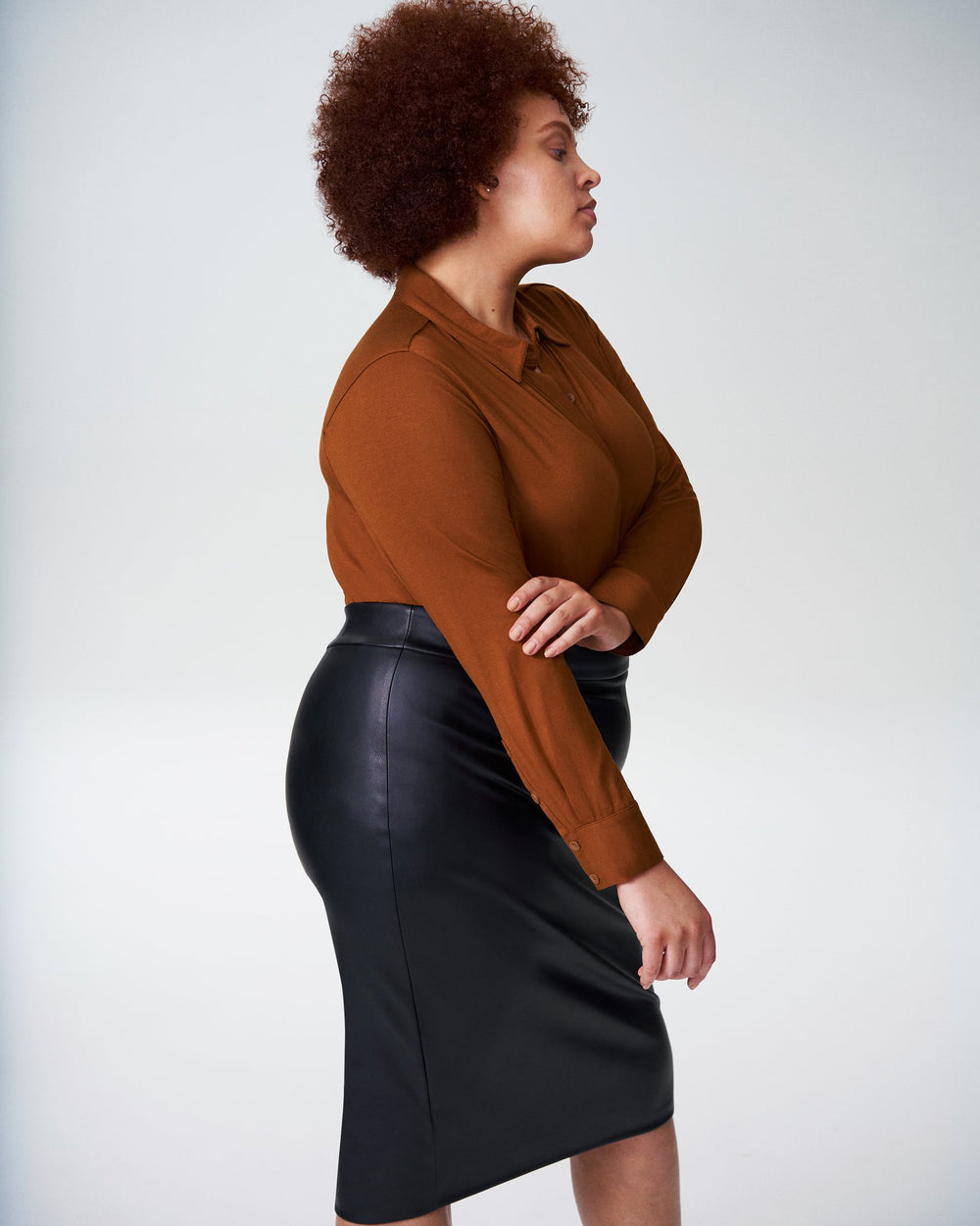 Knit Elbe Shirt - Caramel