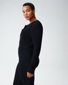 Kirsten Lace-Up Sweater - Black Image Thumbnmail #2