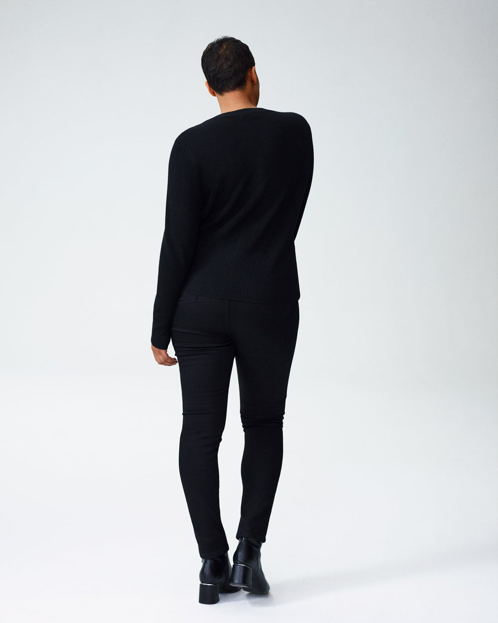 Kirsten Lace-Up Sweater - Black